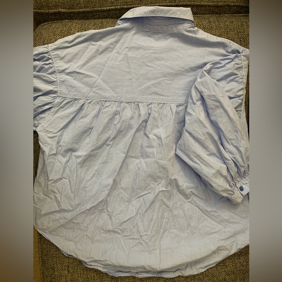 SANCTUARY Bubble Sleeved Tunic Button-up Top - Picture 3 of 5